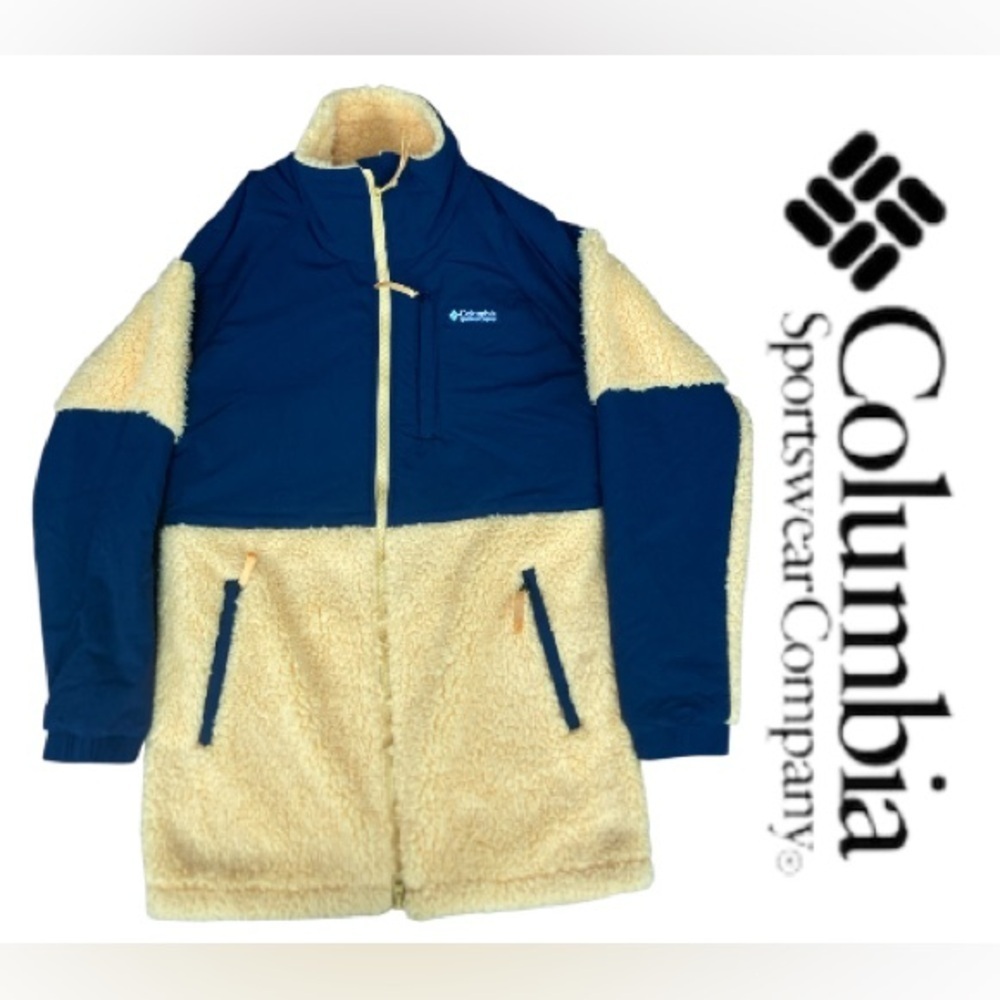 Men's Columbia Ballistic Ridge Sherpa Jacket NEW‎ Black Yellow XS